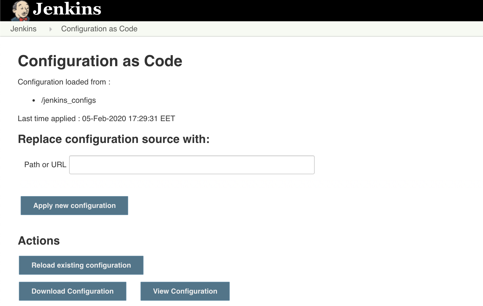 JCasC-plugin-configuration