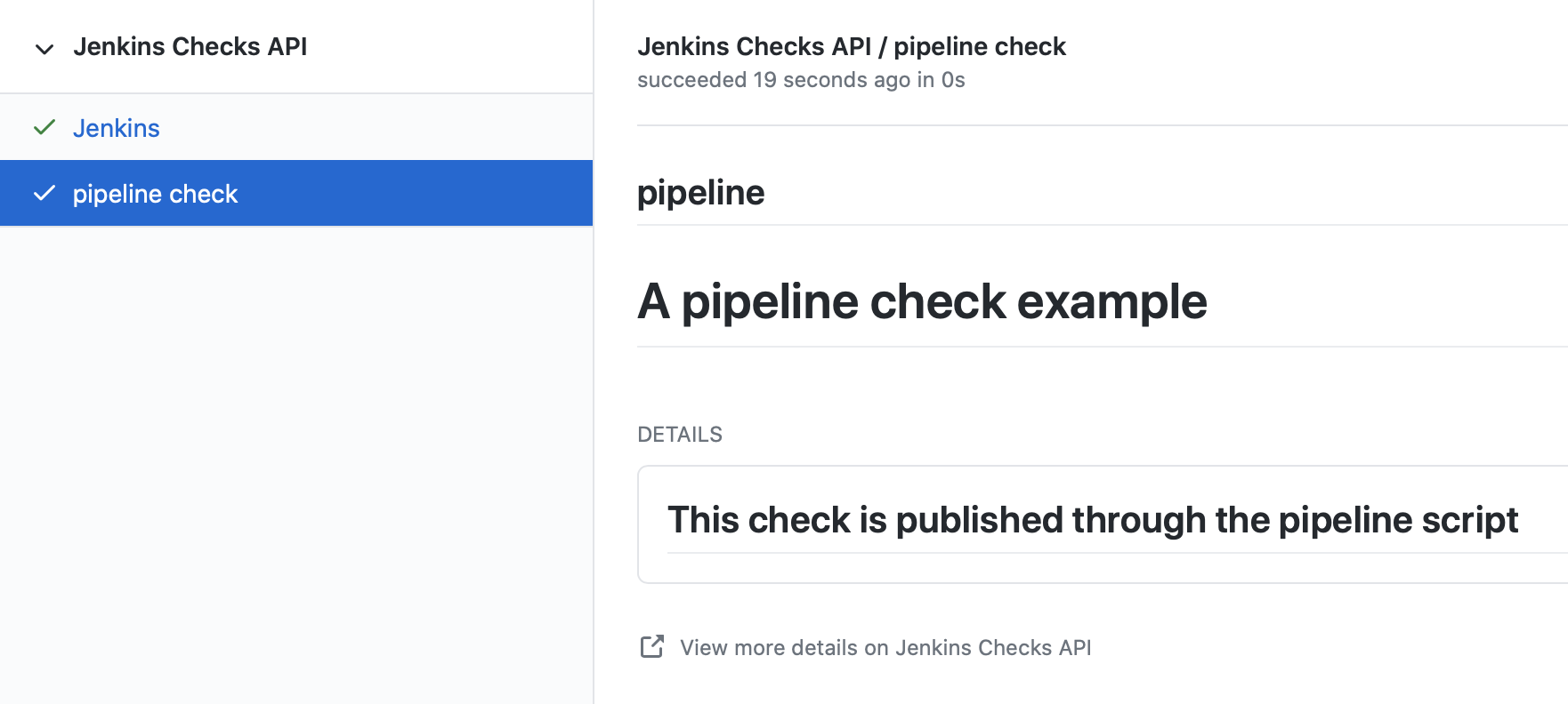 Pipeline Checks